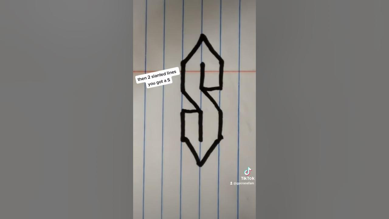 Make an S with 6 Lines. Remember This YouTube