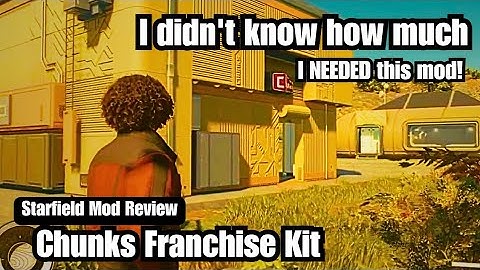 Starfield Mod Review: Chunks Franchise Kit MIGHT be Batamax76 BEST MOD YET #starfield #starfieldmods