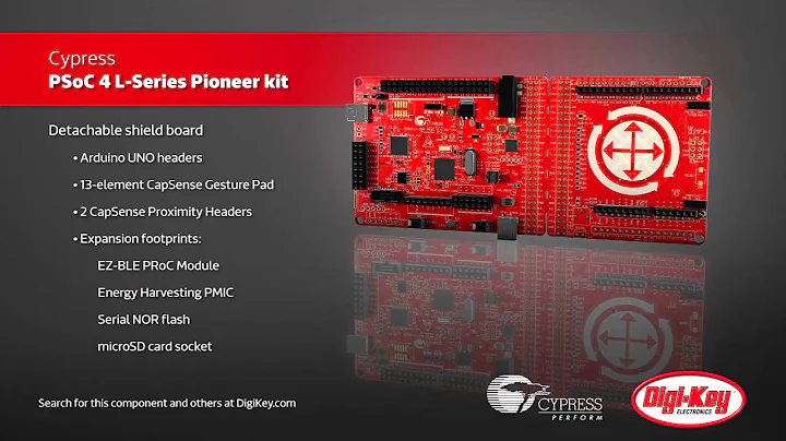 Cypress PSoC 4 L-Series Pioneer Kit | Digi-Key Daily