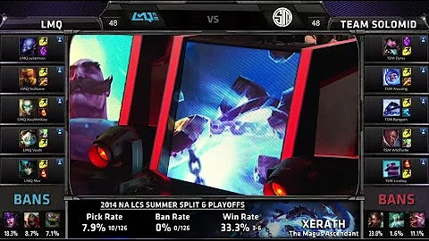 TSM vs LMQ Game 3 | Semi Finals NA LCS Summer 2014 Playoffs | LMQ vs TSM G3 PAX S4 Worlds Regionals