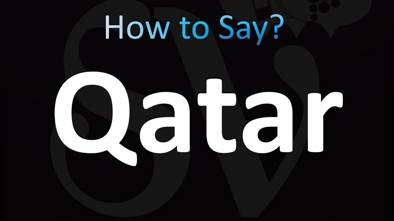 How to pronounce qatar correctly youtube