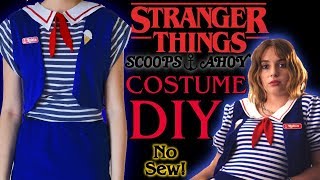 Easy No Sew DIY Scoops Ahoy Uniform Stranger Things Costume Halloween 2019 by Midnight Crafts 44,095 views 4 years ago 3 minutes, 37 seconds