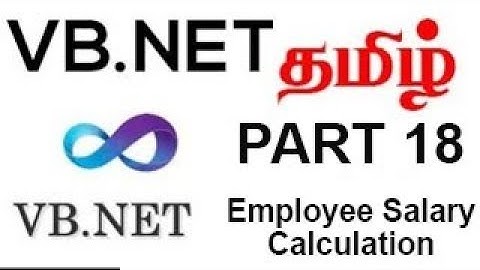 Vb.net Tamil Tutorial Part 18