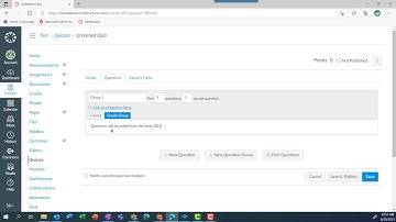 Using Question banks to create quizzes in Canvas