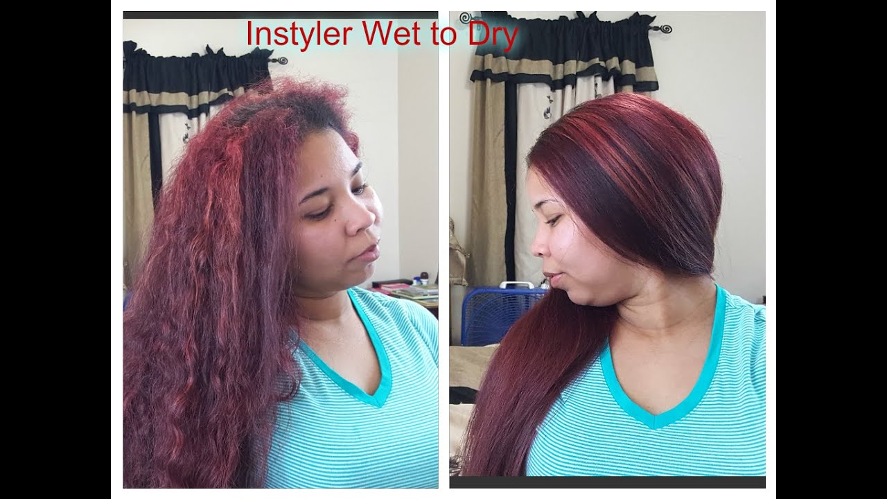 Plancha para el cabello Instyler Wet to Dry (de mojado a seco). - YouTube