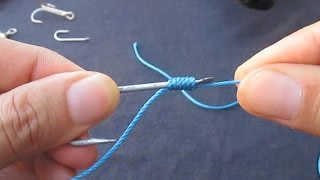 easiest fishing knot ever/أسهل طريقة لربط عقدة السنارة