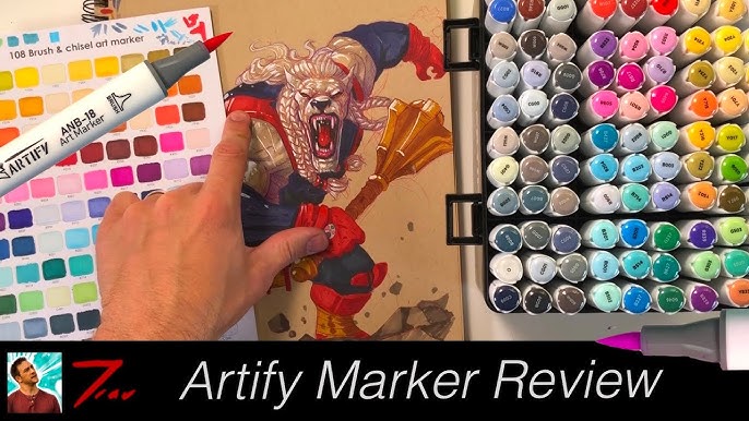 ARTIFY Alcohol Brush Markers, Brush & Chisel Dual Algeria