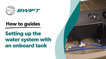 How to set up and use the water system and onboard water tank in your Swift Caravan