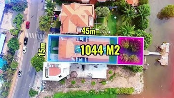 Bán biệt thự mặt tiền THẢO ĐIỀN quận 2 đường NGUYỄN VĂN HƯỞNG, ngang 15m dài 45m . 