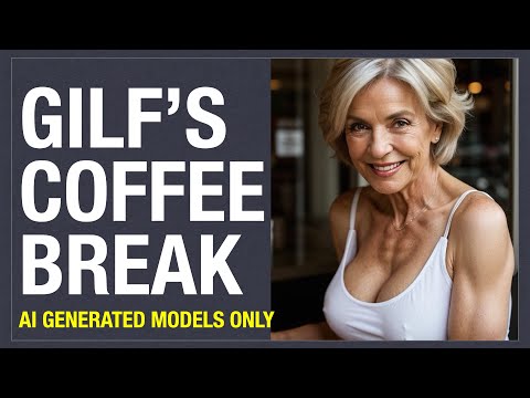 4K AI GILF's Coffee Break by AI ART Factory