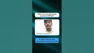Placement journey in EdYoda #edyoda