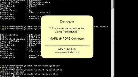 How to manage Exchange POP3 connector using PowerShell