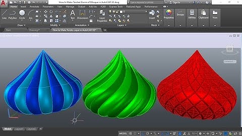 Making 3D Twisted Dome in AutoCAD | AutoCAD 3D Modeling Tutorial Step by Step
