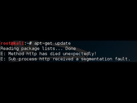 How to fix Kali Linux update error - YouTube