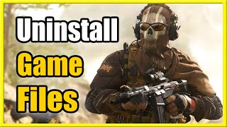 How to UNINSTALL Game FILES in Warzone 2 \& Modern Warfare 2 (Save Storage Space)