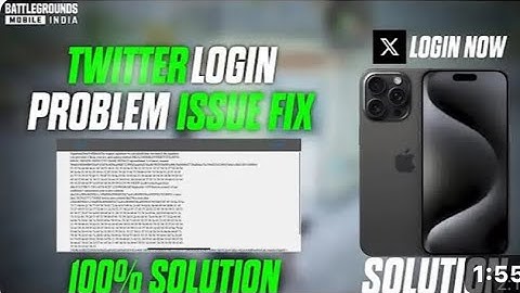 Fix bgmi twitter login problem | signature does not match | Bgmi twitter login issue iPhone/ipad