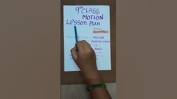 9th class lesson plan...full video was provided in description