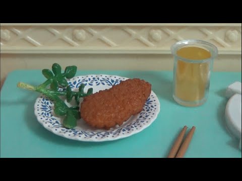 리멘트 식완놀이 돈까스 튀기기 <strong>Re</strong>-Ment Miniature <strong>Make</strong> Cutlet