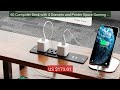 60 Computer Desk with 4 Drawers and Printer Space Gaming Desk ... — Best Buy 2026 | Great Quality!