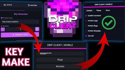 Dripclient / key generator/Drip Client Key/mod manu/headshort hack/free fire hack/key/key/Mod