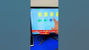 Folder icon thumbnail hide fix it with in 10 sec 🔥😲 #computer #excel #viral #shorts
