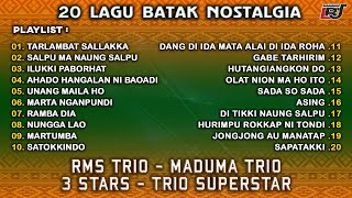 Kompilasi Lagu Batak Nostalgia - RMS Trio, Maduma Trio, 3 Stars \u0026 Trio Superstar || Lagu Batak Lawas