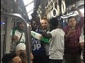 جماهير الجزائر ونيجريا يلتقون فى مترو الأنفاق