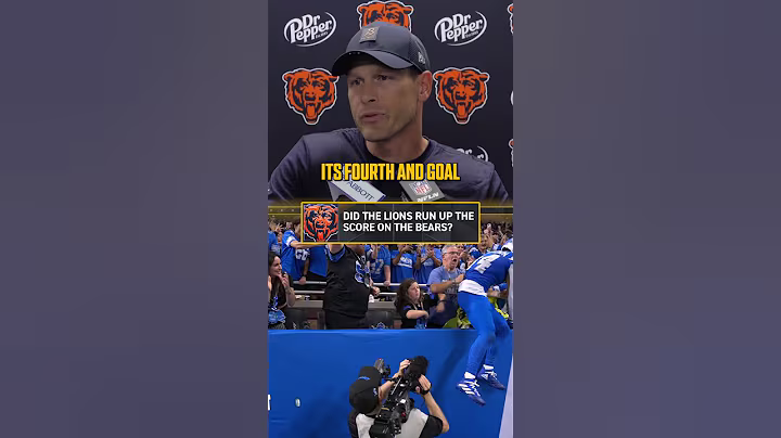 Did the Lions run up the score? 🤔 #NFL #football #bears #lions