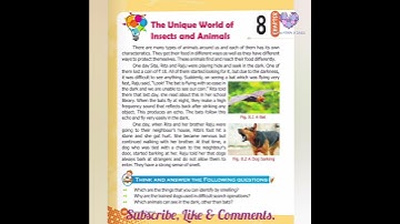 Mittsure e-Book & Solutions | EVS | Class-05 | Chapter-08 | The Unique World of Insects & Animals |
