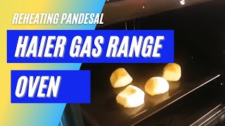 REHEATING PANDESAL USING HAIER GAS RANGE OVEN