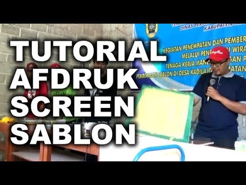  Cara  Afdruk  Screen  Sablon  Part 2 YouTube