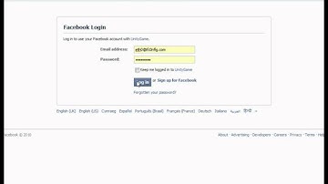 Integrating Facebook into a Unity desktop game