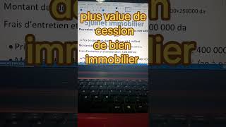 Plus Value De Cession Bien Immobilier