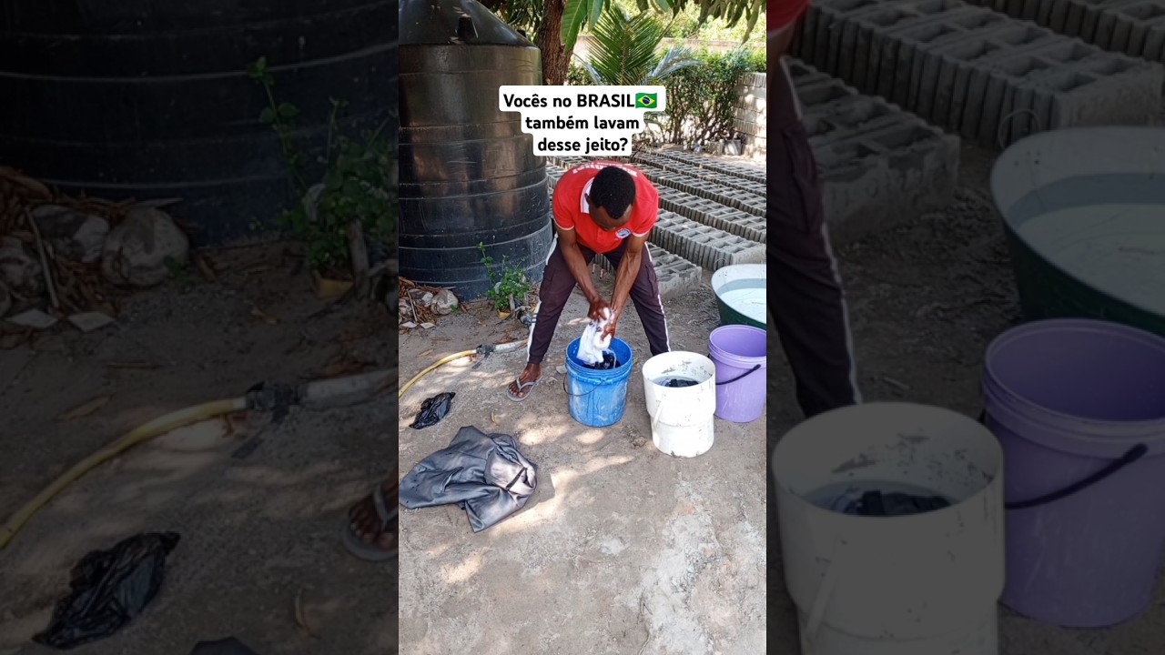 Jeito de POBRE lavar roupa em Moçambique 🇲🇿