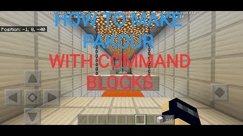basic parkour using command block #Minecraft
