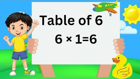 6 x1=6 Multiplication || Table of Six 6 Tables Song Multiplication Time of tables ||  MathsTables
