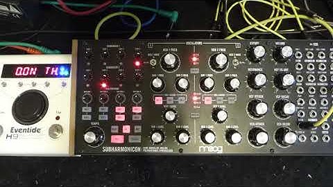 Moog Subharmonicon & Eventide H9 (Spacetime)