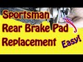 How to Replace Rear Brake Pads on a 2003 Polaris Sportsman 500 ATV - #DIY ATV Brake Pad Replacement