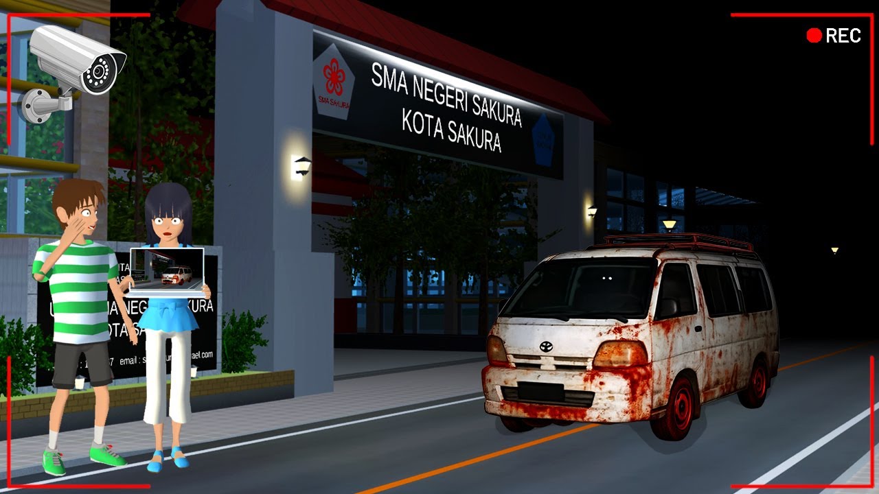 Yuta Mio Panik CCTV Merekam ada MOBIL VAN MBG HANTU Di Depan Sekolah‼️|| SAKURA SCHOOL SIMULATOR