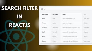 Search functionality in ReactJS || Filter on search || Web Develpment