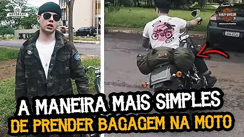 Como carregar compras na moto?