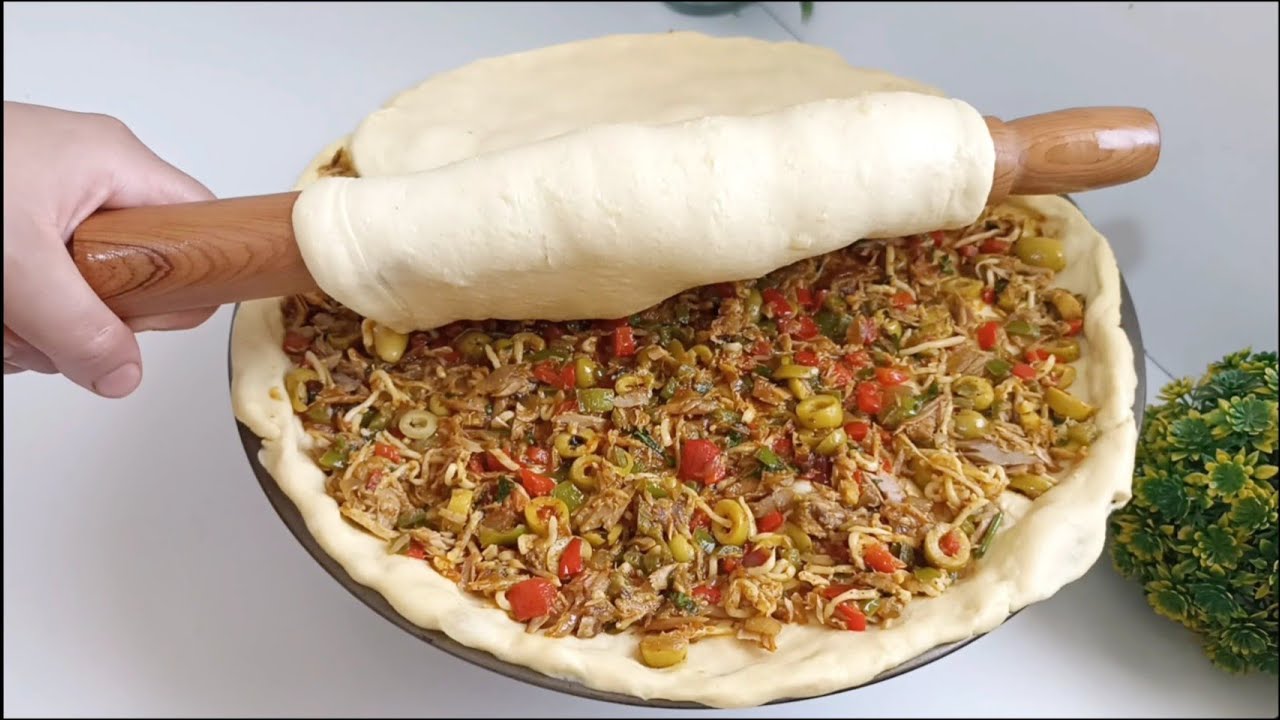 جربيها غتولي مدمنة عليها ! أحسن من البيتزا بدون دقيق أبيض ولا اختمار ولا بيض مذاق خطير/فطيرة/عشاء