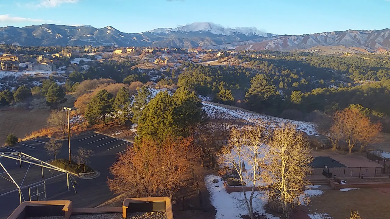 Relaxation video Pikes Peak skyline Colorado Springs