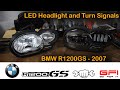 BMW R1200GS 2007 LED Headlight and Turn Signals