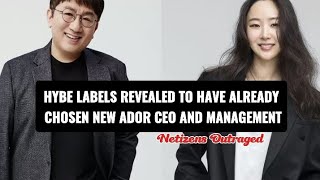 HYBE Labels Revealed To Have Already chosen New ADOR CEO And Management. #shorts #kpop #hybe #ador