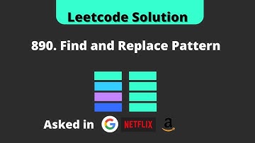 890. Find and Replace Pattern | Leetcode Solution