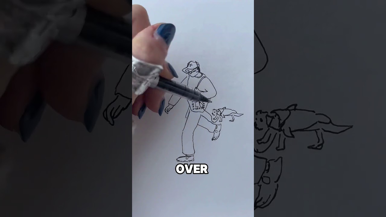 Эта художница запечатлевает улицу в своих рисунках.