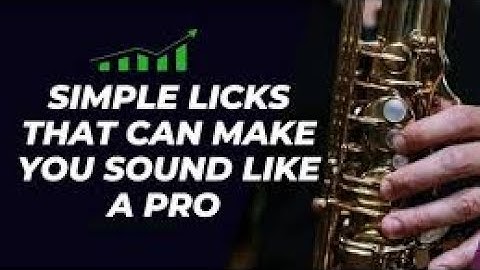 HOW TO IMPROVISE USING ENCLOSURE - SAX TUTORIALS