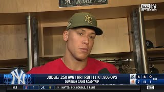 Aaron Judge shares thoughts at the end of the Yankees' 9-game road trip screenshot 4
