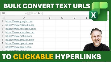 Quickly Bulk Convert a List of Text URLS to Clickable Hyperlinks - 2 Methods - VBA code Included
